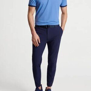 Peter Millar Blade Performance Ankle Sport Golf Pants Stretch Navy Blue NWT $185